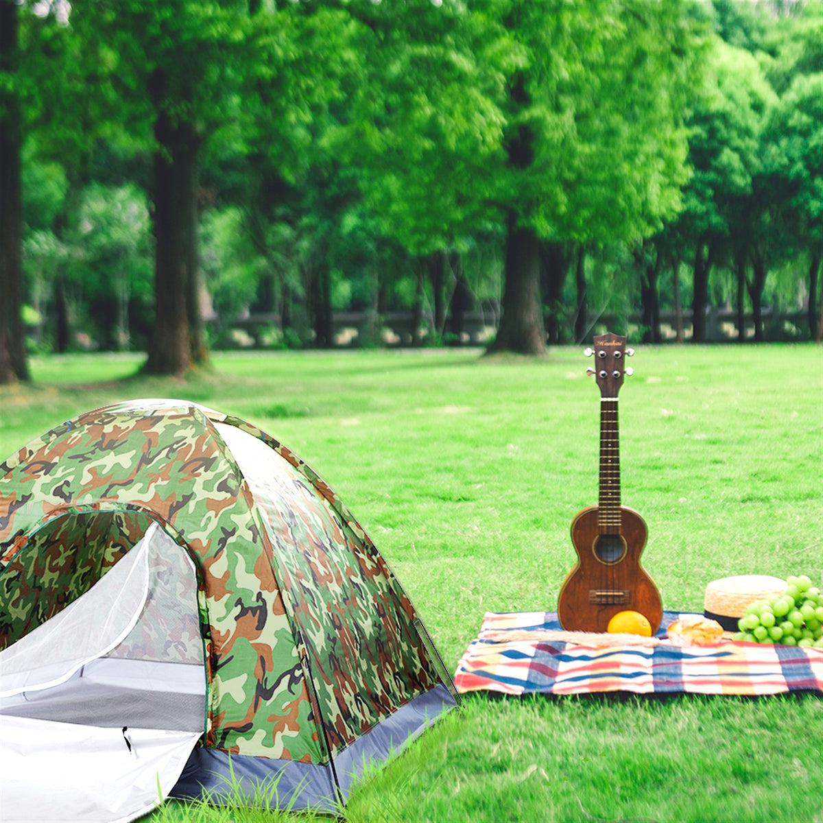 Camo Dome Tent – 3-4 Person