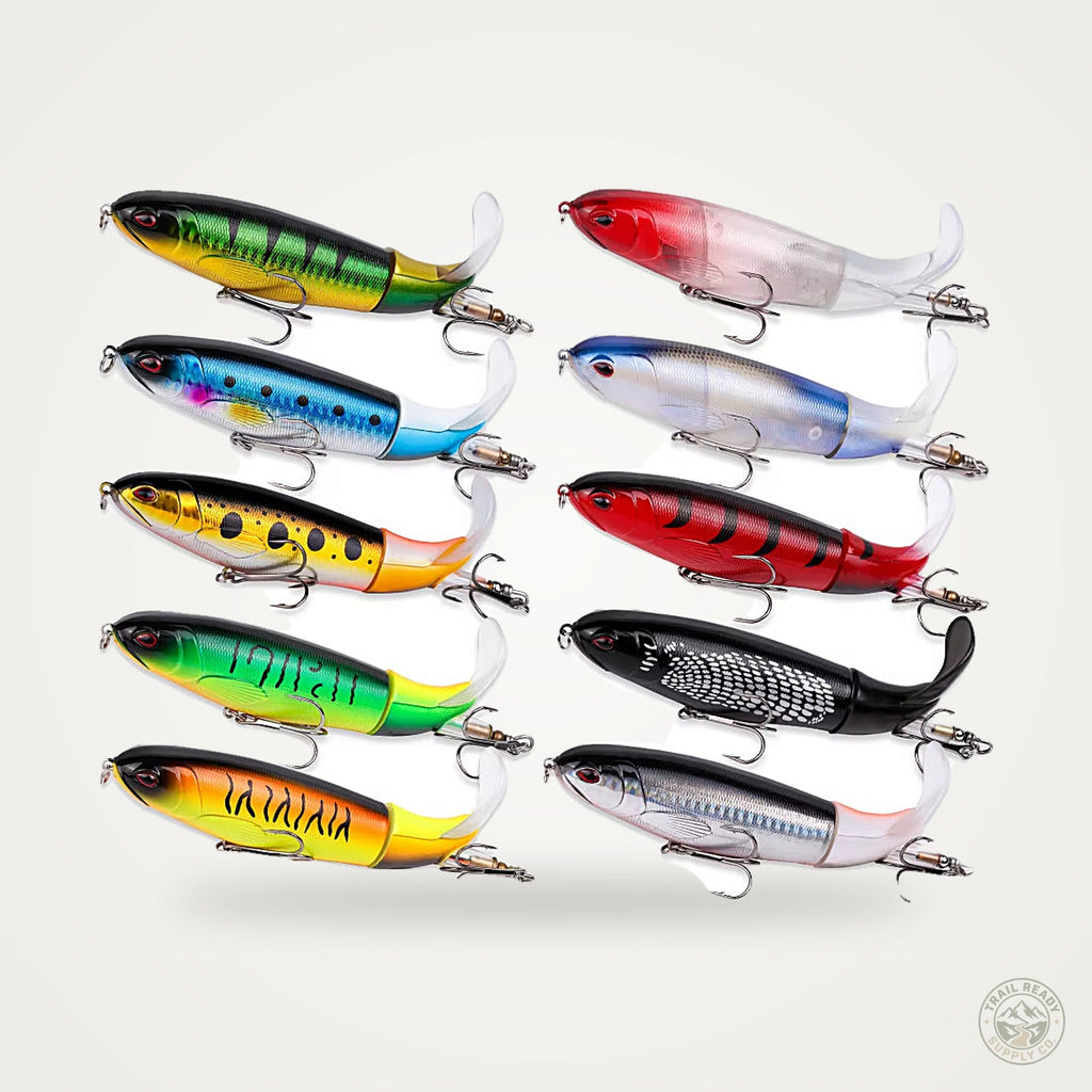 Fishing & Camp Combo – Angler's Lure Bundle & Camo Dome Tent 3-4P