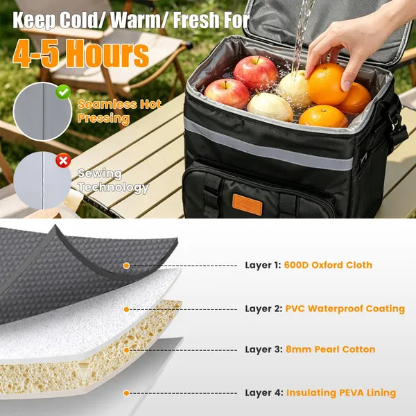 35L Rolling Cooler Backpack, view 4