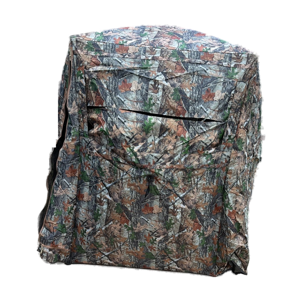 Hunting ground blind set up