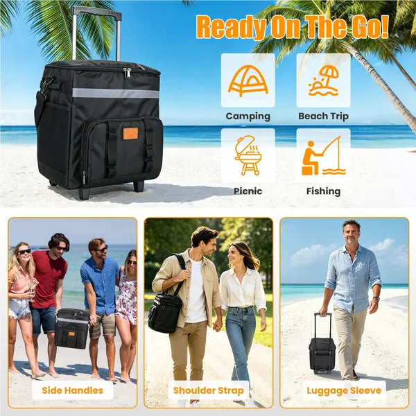 35L Rolling Cooler Backpack, view 2