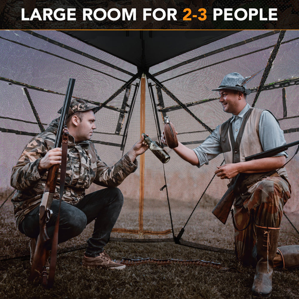 360 Degree See-Through Ground Hunting Blind
