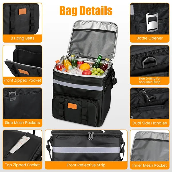 35L Rolling Cooler Backpack, view 3