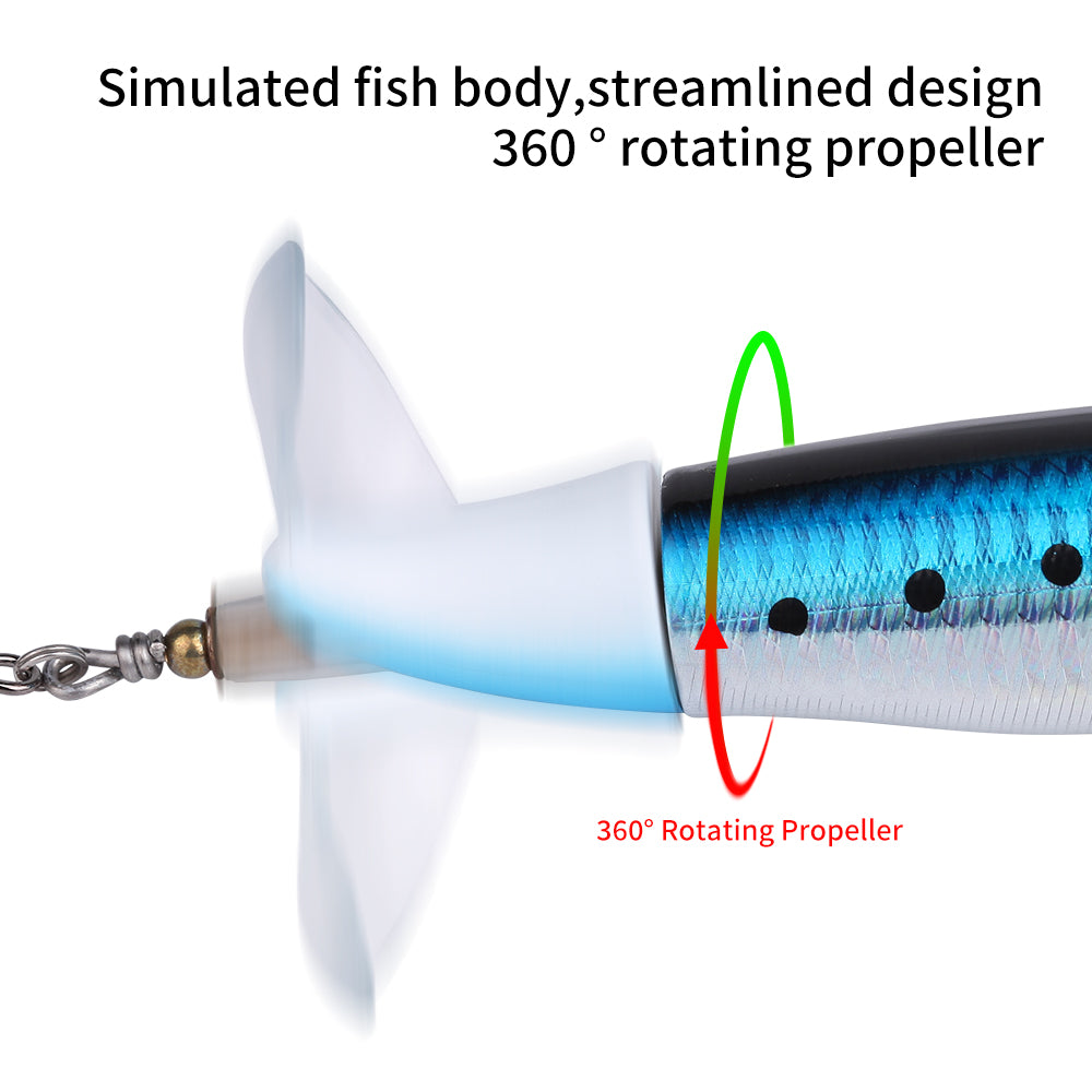 Bass & Trout Lure Kit – 10-Piece Propeller Tail Set