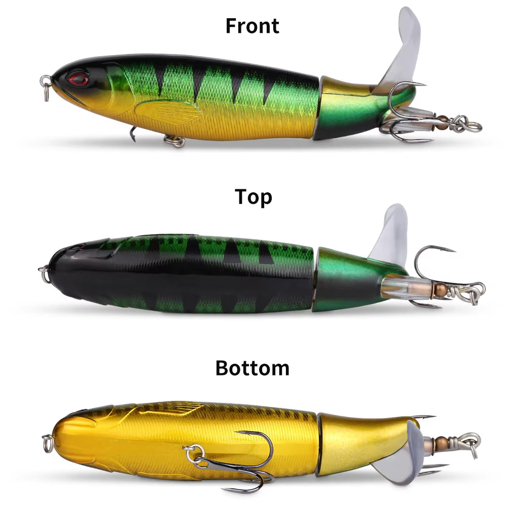 Topwater Lure Kit – 10-Piece Swivel Tail Set