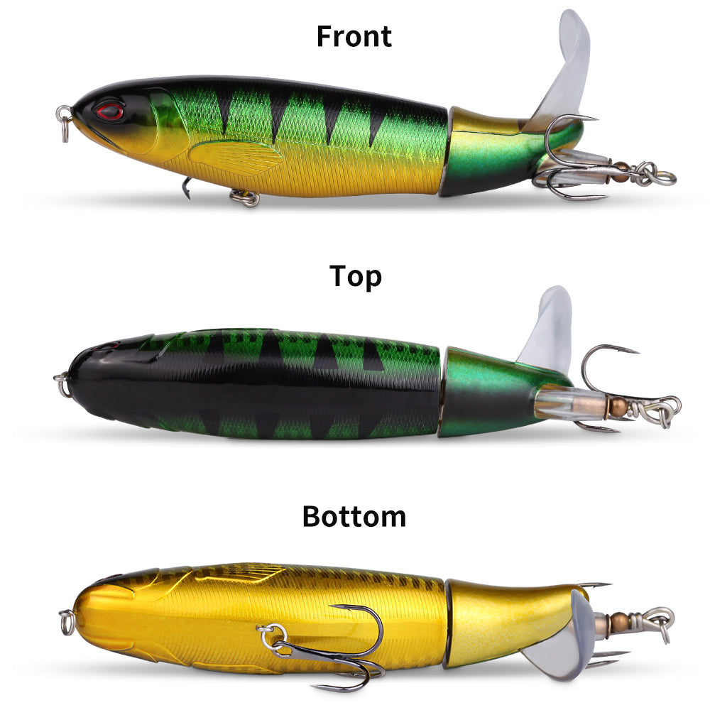 Bass & Trout Lure Kit – 10-Piece Propeller Tail Set