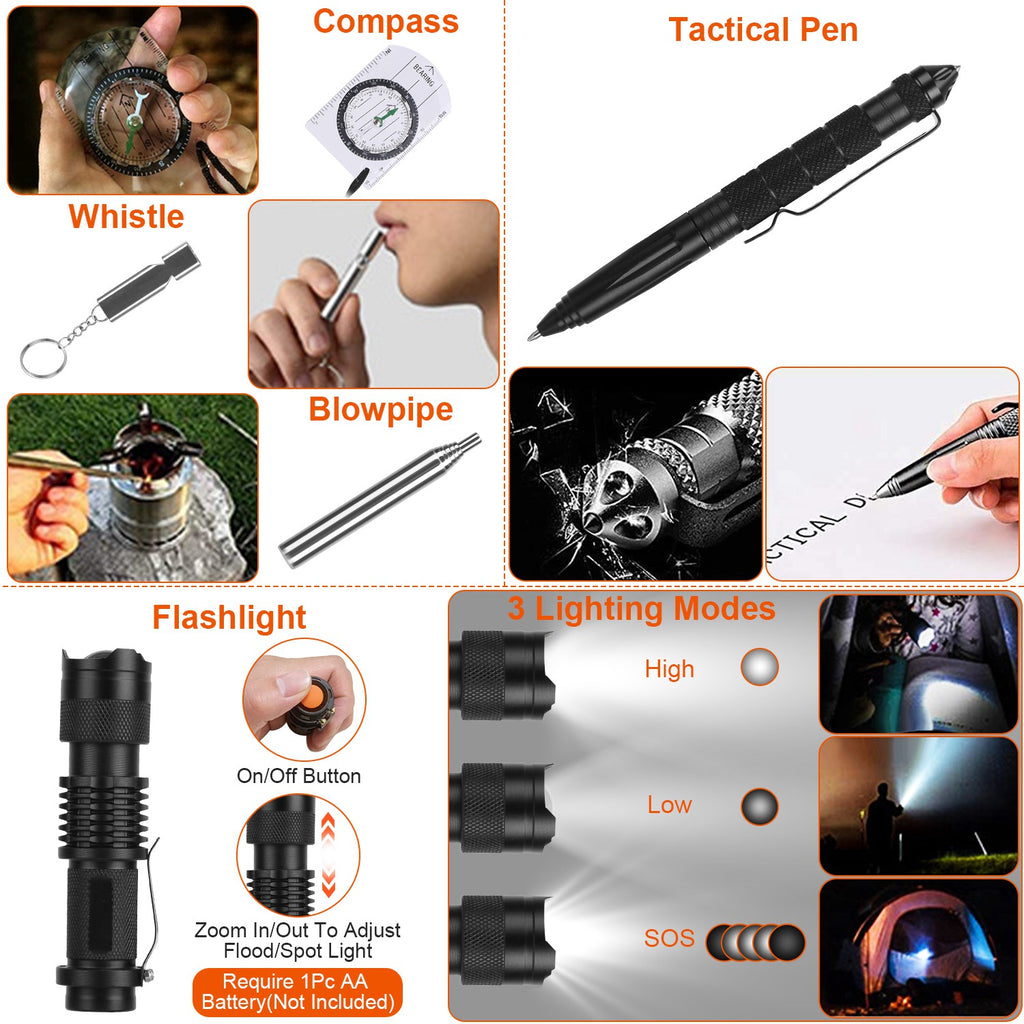 Trail Survival Kit – 125-in-1 Emergency Gear