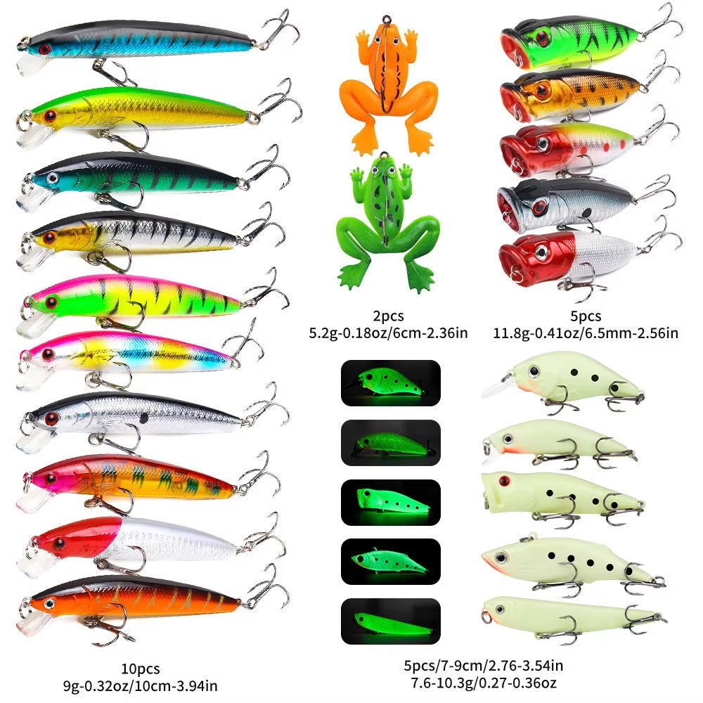 Trail Lure Kit – 22-Piece Hard & Soft Bait Set